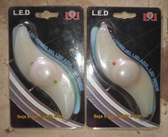 Kit sinalizador luminoso leds rodas bike