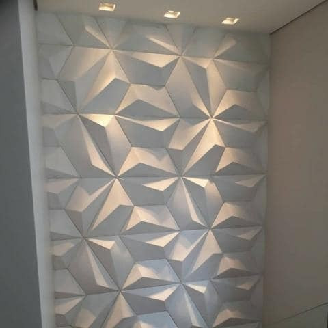Revestimento em gesso 3d alto relevo renove com requinte - Foto 2
