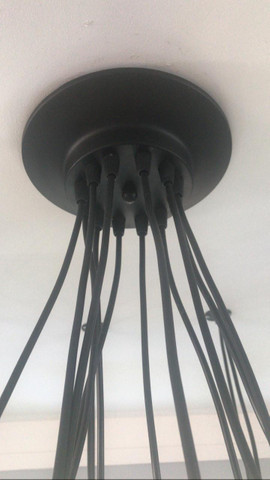 Lustre com 12 braços e 12 lâmpadas filamento - Foto 3