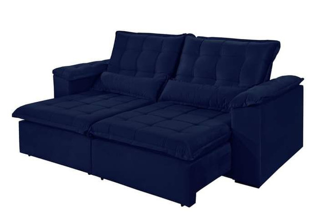 Sofa retratil e reclinavel tres marias 2,50m SUP728 - Foto 4