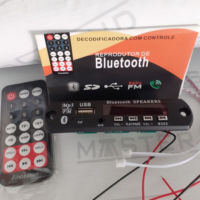 Decodificafor. Com  controle, bluetooth  usb,sd,rádio.  Novo. - Foto 3