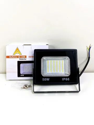 Refletor Led Branco Frio 50W, 100W e 200W