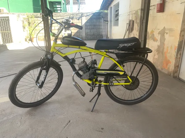 Bicicleta Azul Motorizada 80cc Aro 26, Produto Masculino Bicicleta Nunca  Usado 77256613