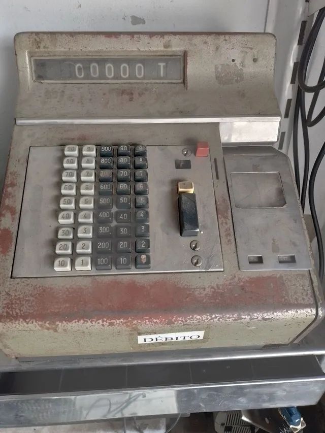 Caixa registradora antiga 