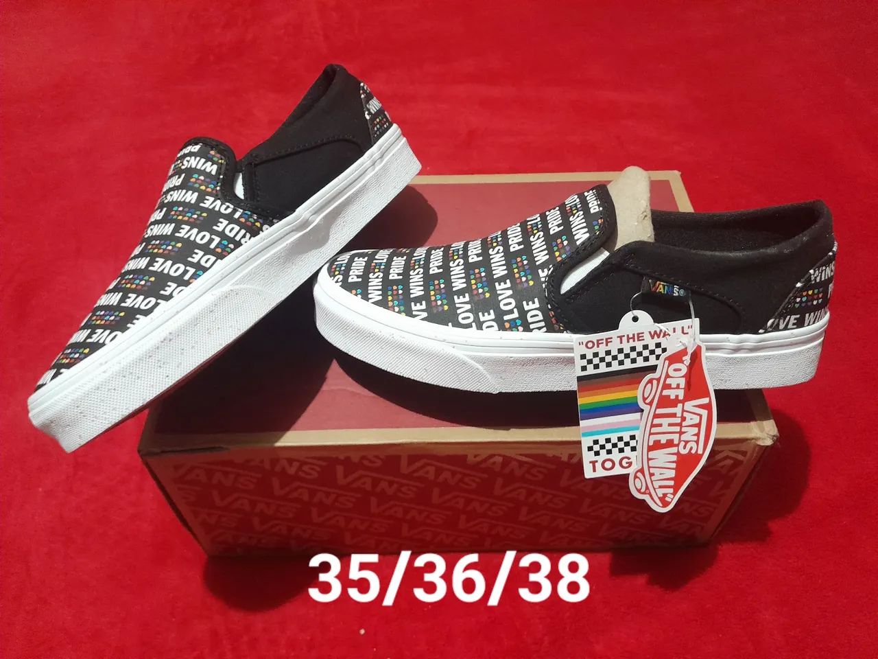 Tênis Vans Slip On Asher Pride Love Wins - Novo