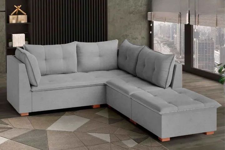 Sofá Canto Jaguar. Produto Novo. Pronta Entrega. - Foto 3