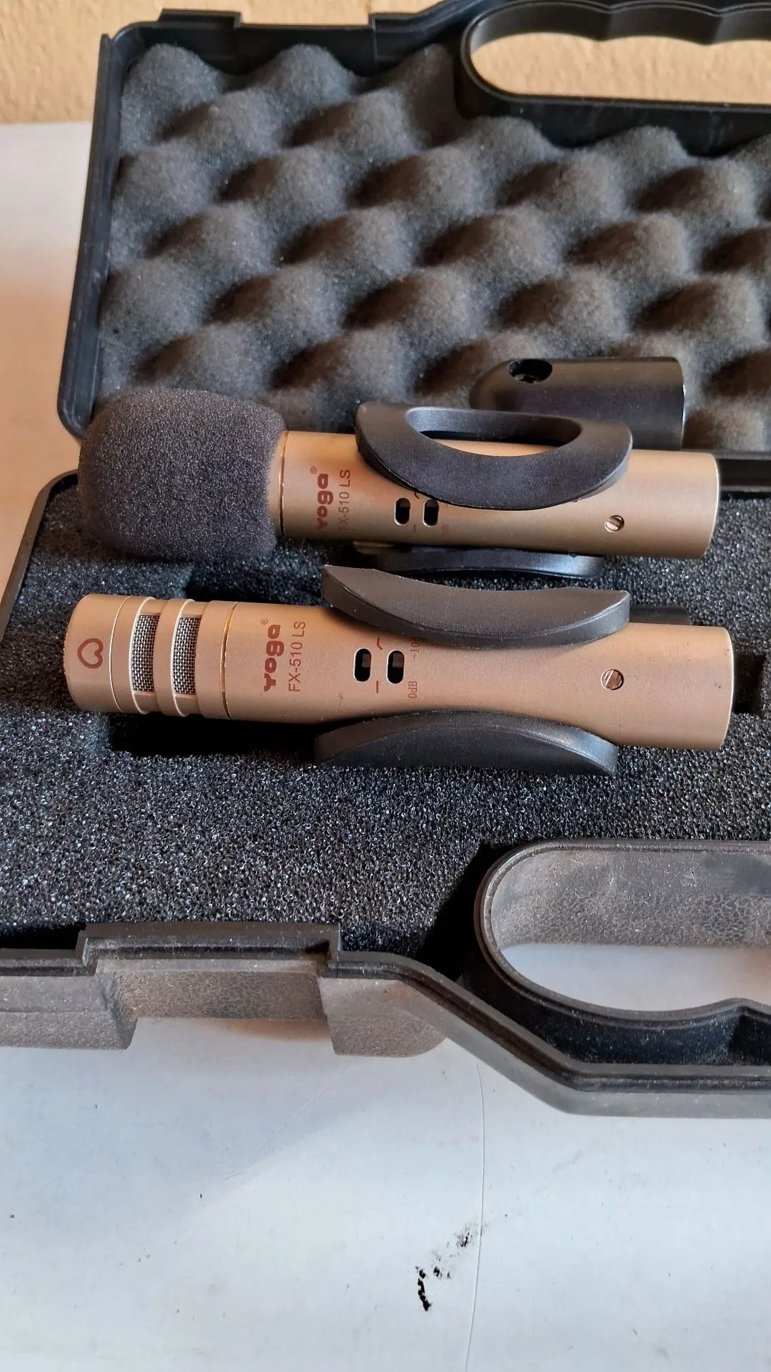 Microfones Condensador Profissionais Yoga FX-510LS - Par