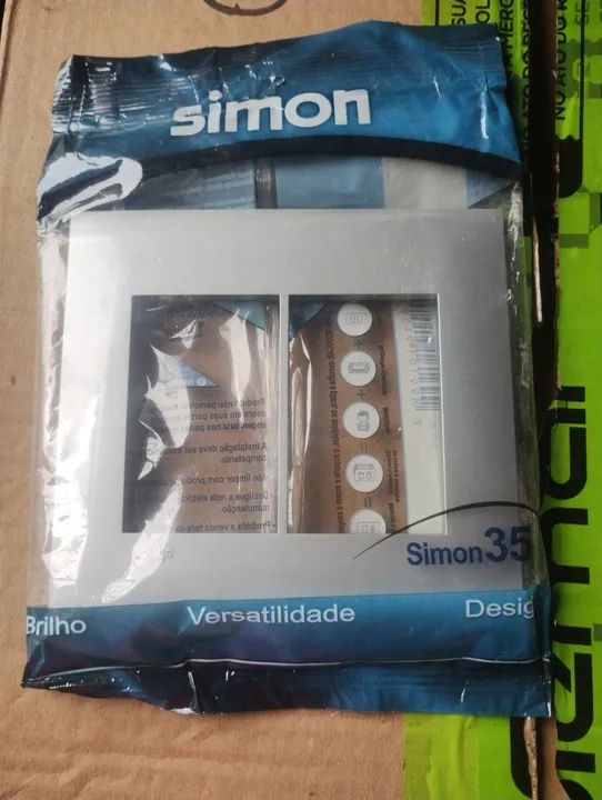 Placa sem suporte 4x4 6 módulos Simon - Foto 2