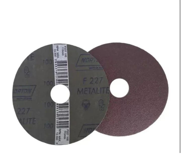 Disco lixa F227 grão 100 115mm Norton (kit com 17)