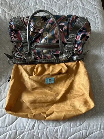  Bolsa de ombro, estampa floral, Marca Kethy Van Zeeland nova e maravilhosa - Foto 5