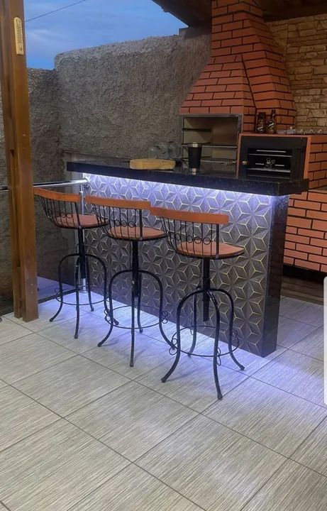 Banqueta Alta Regulável 70 ou 80cm 