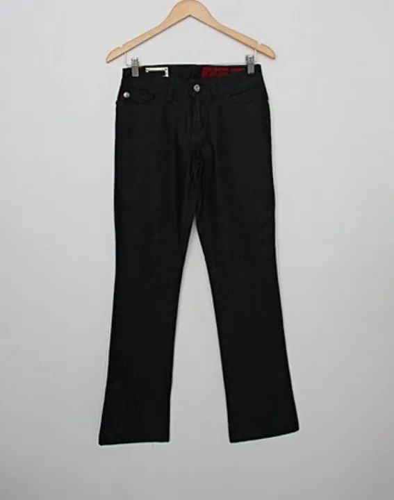 CALÇA DE SARJA ELLUS MASCULINA PRETA RETA