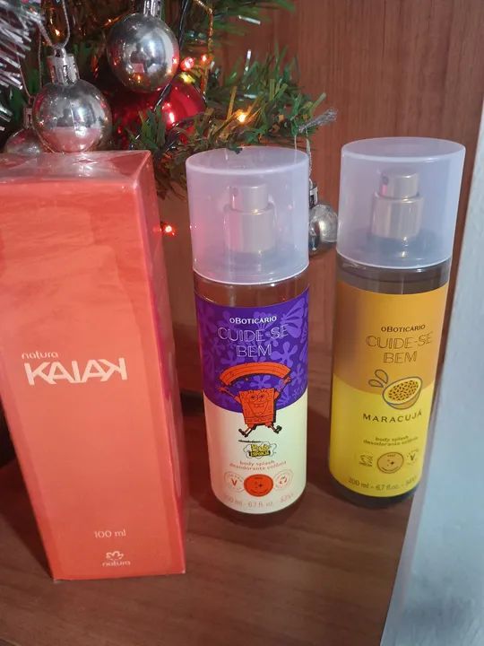 Kit de perfumes Natura e O Boticário