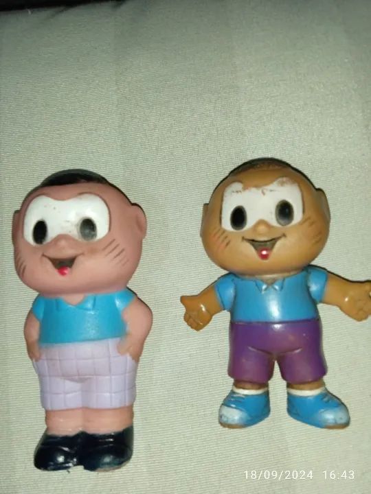 Antigos bonecos Cascão da turma da Monica. Duas peças. - Foto 3