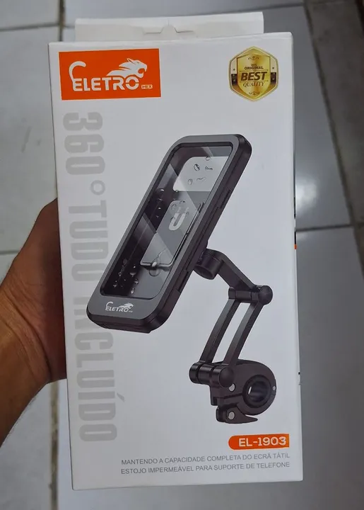 Suporte impermeável para celular em moto ou bicicleta top 