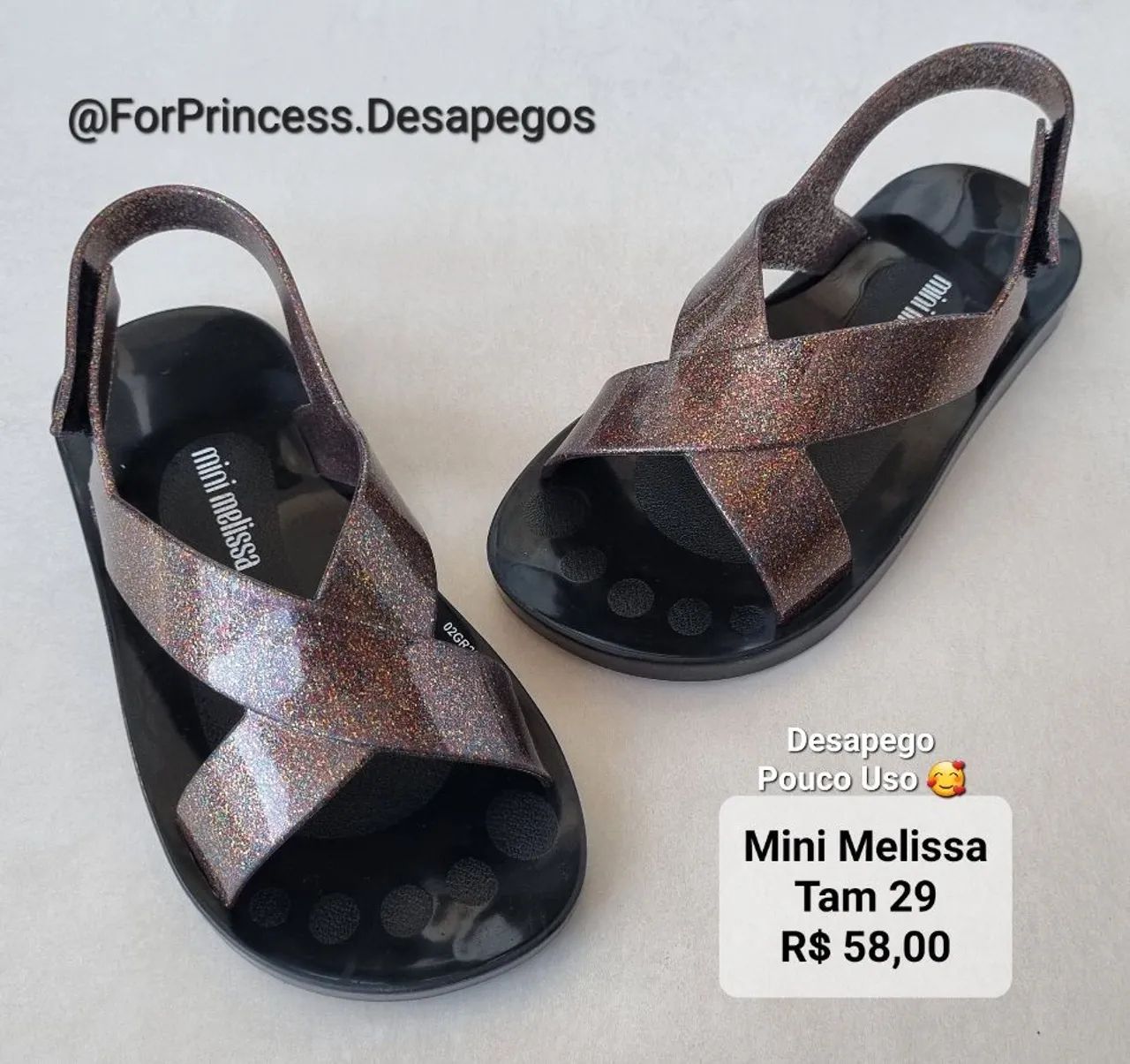 Mini Melissa - Tam 29 [Desapego] | Sandália Infantil | Melissinha