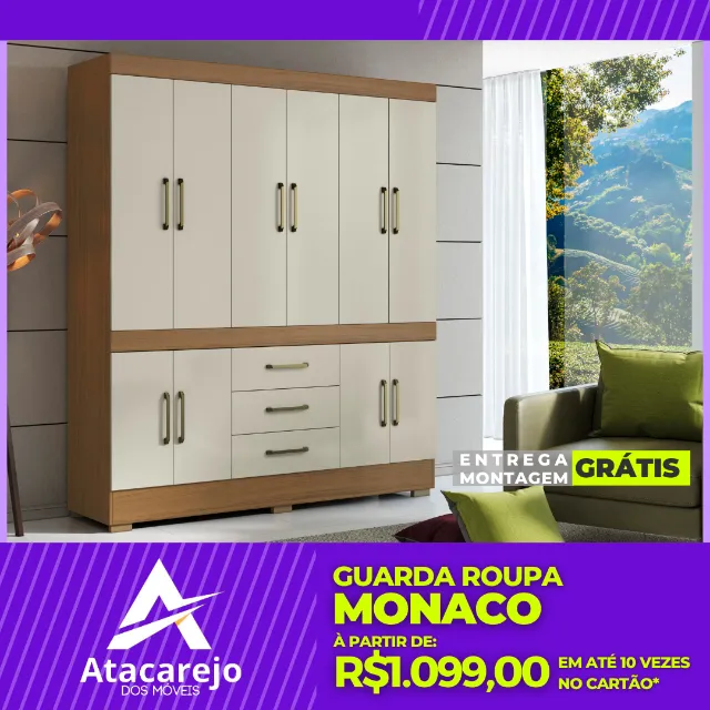 Guarda Roupa Casal Entrega e Montagem Gratis