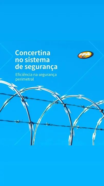 Concertina para segurança perimetral