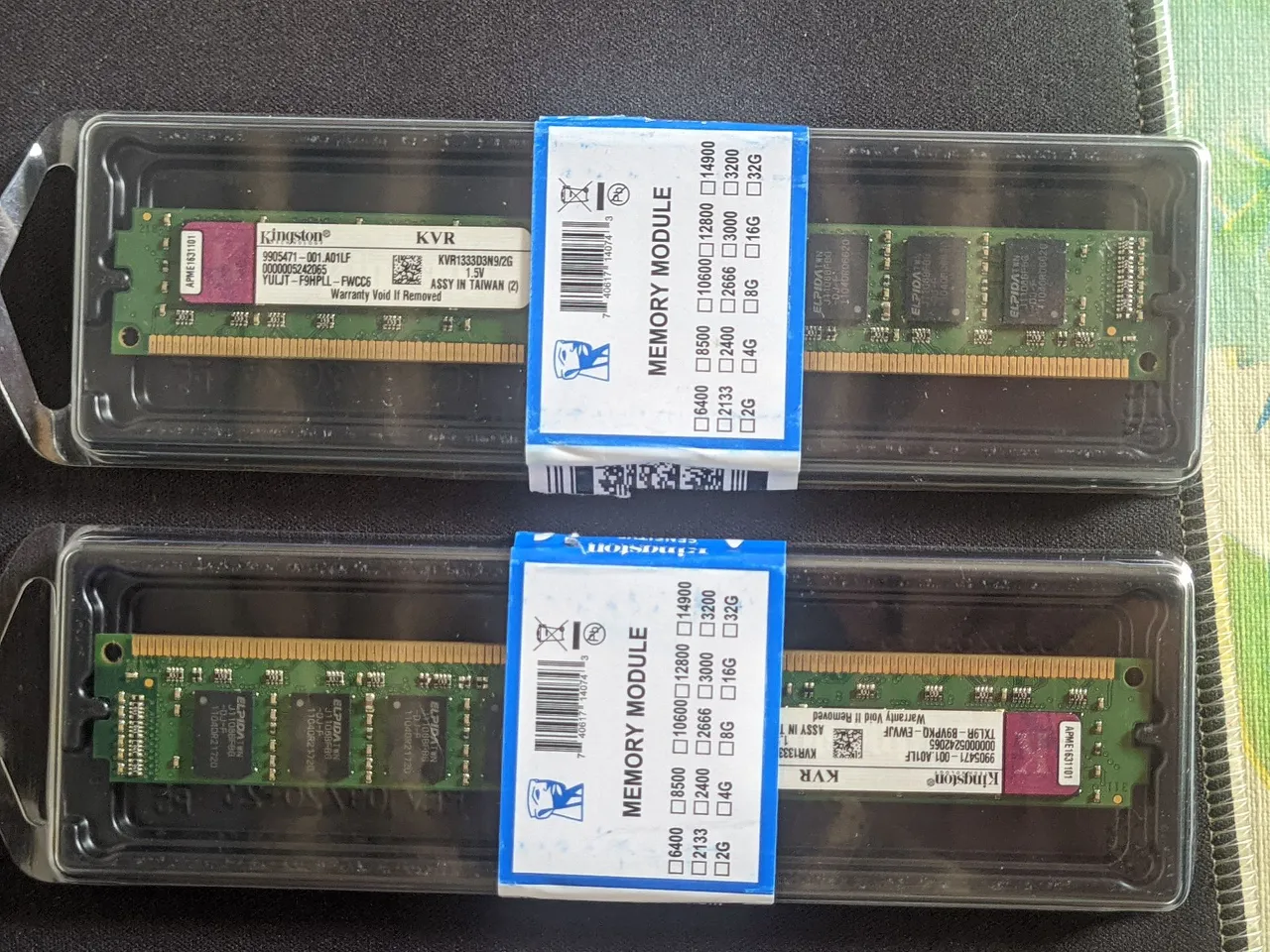 Memória RAM Kingston 2x2GB DDR3 1333MHz