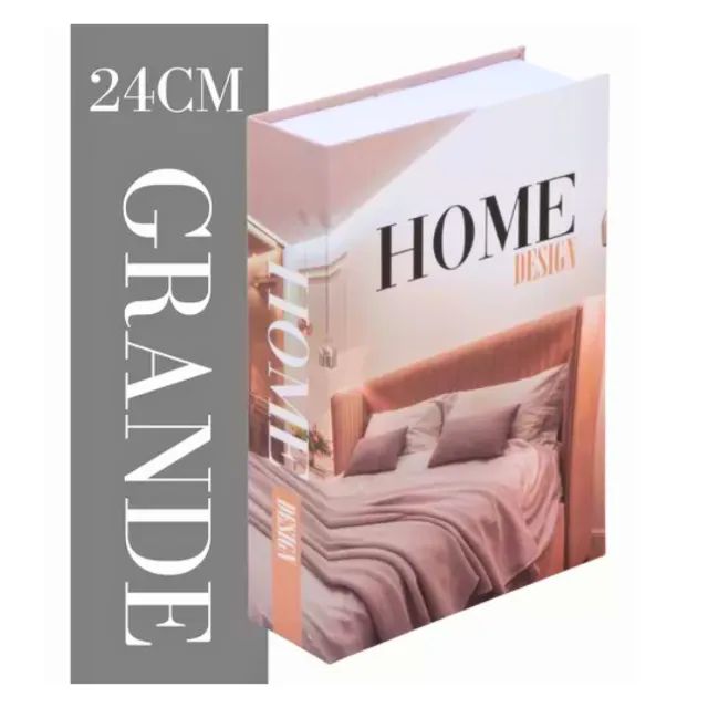 Cofre 25x15 Grande Porta Joias Camuflado Formato De Livro 2 Chaves _ CS156  - Foto 2