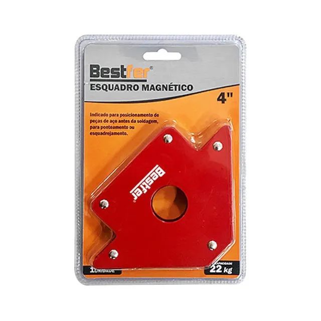 Esquadro Magnético 4? 22kg Soldador Bestfer Bfh1682 - Foto 2