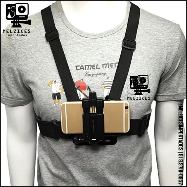 ( Oferta Imperdível ) Suporte Peitoral Para GoPro e Celular