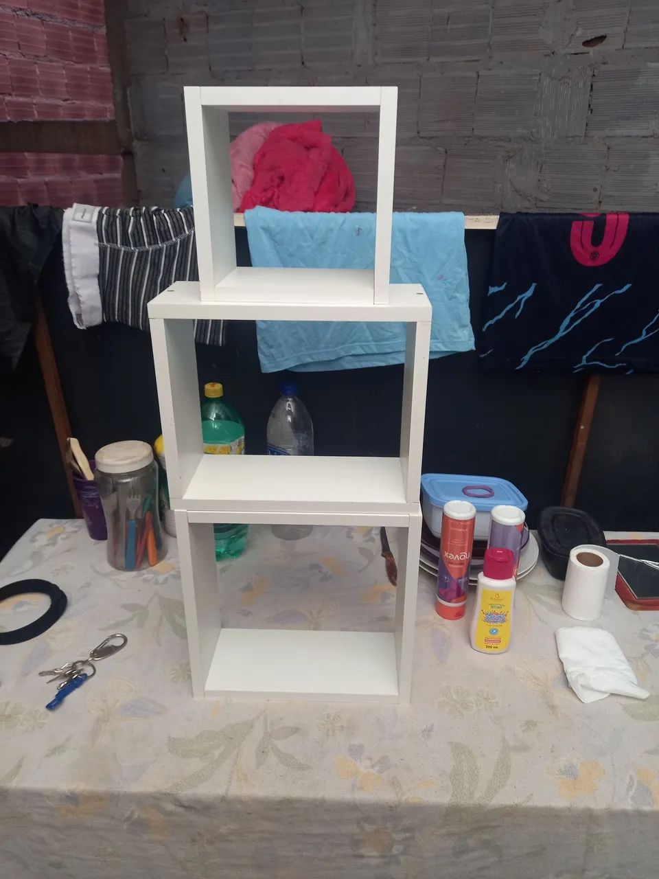 Estante de Parede Branca 3 Prateleiras