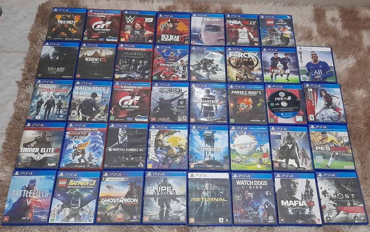 Coleção de Jogos PS4 - Diversos Títulos