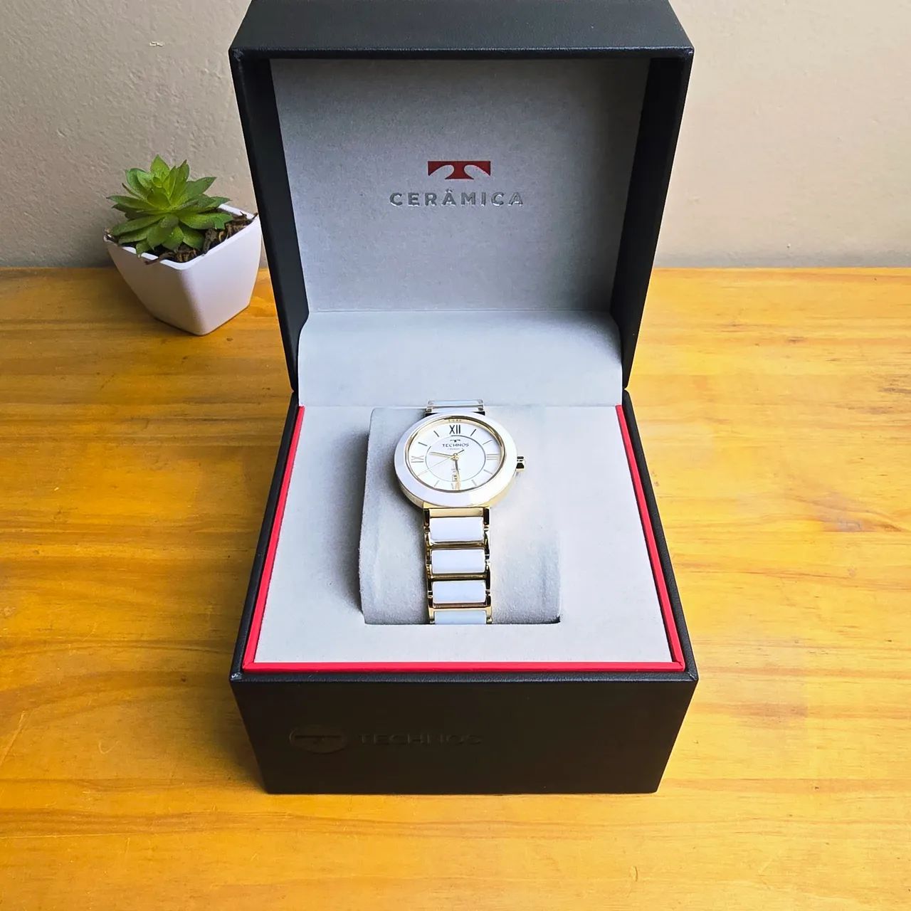 Relógio Technos Cerâmica 34mm branco  - Foto 3