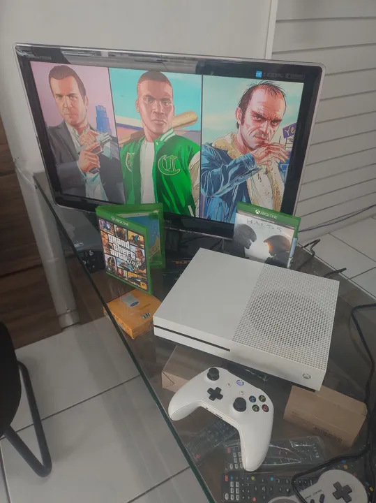 Xbox One S + Controle + Jogos