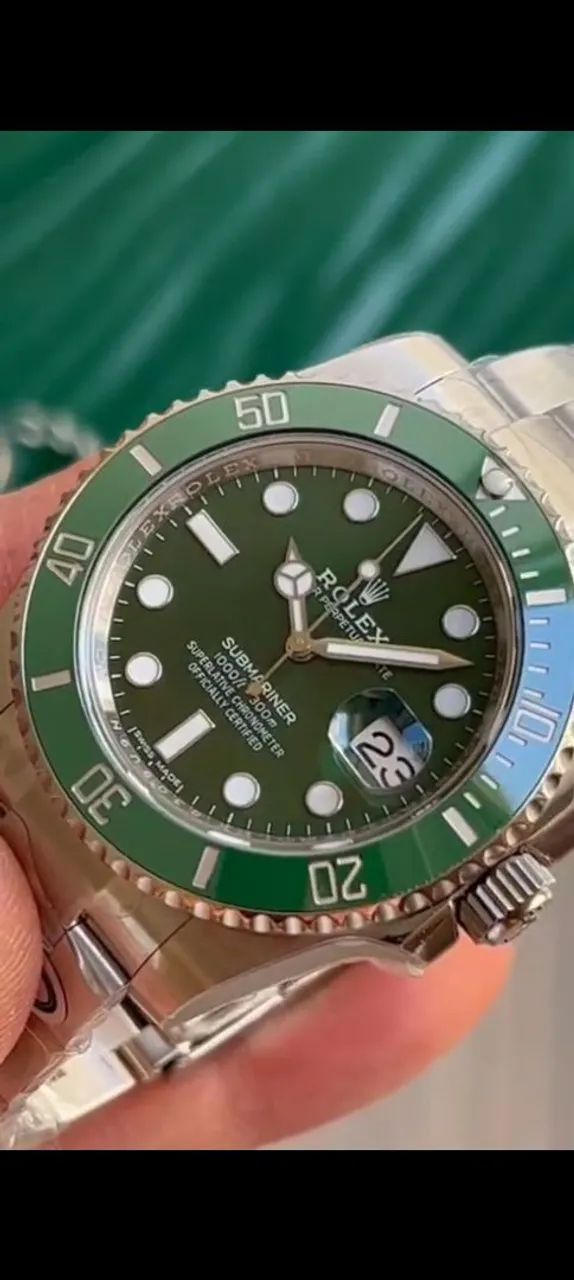 ROLEX SUBMARINER HULK/ SUPER CLONE Acessórios Parque Munhos