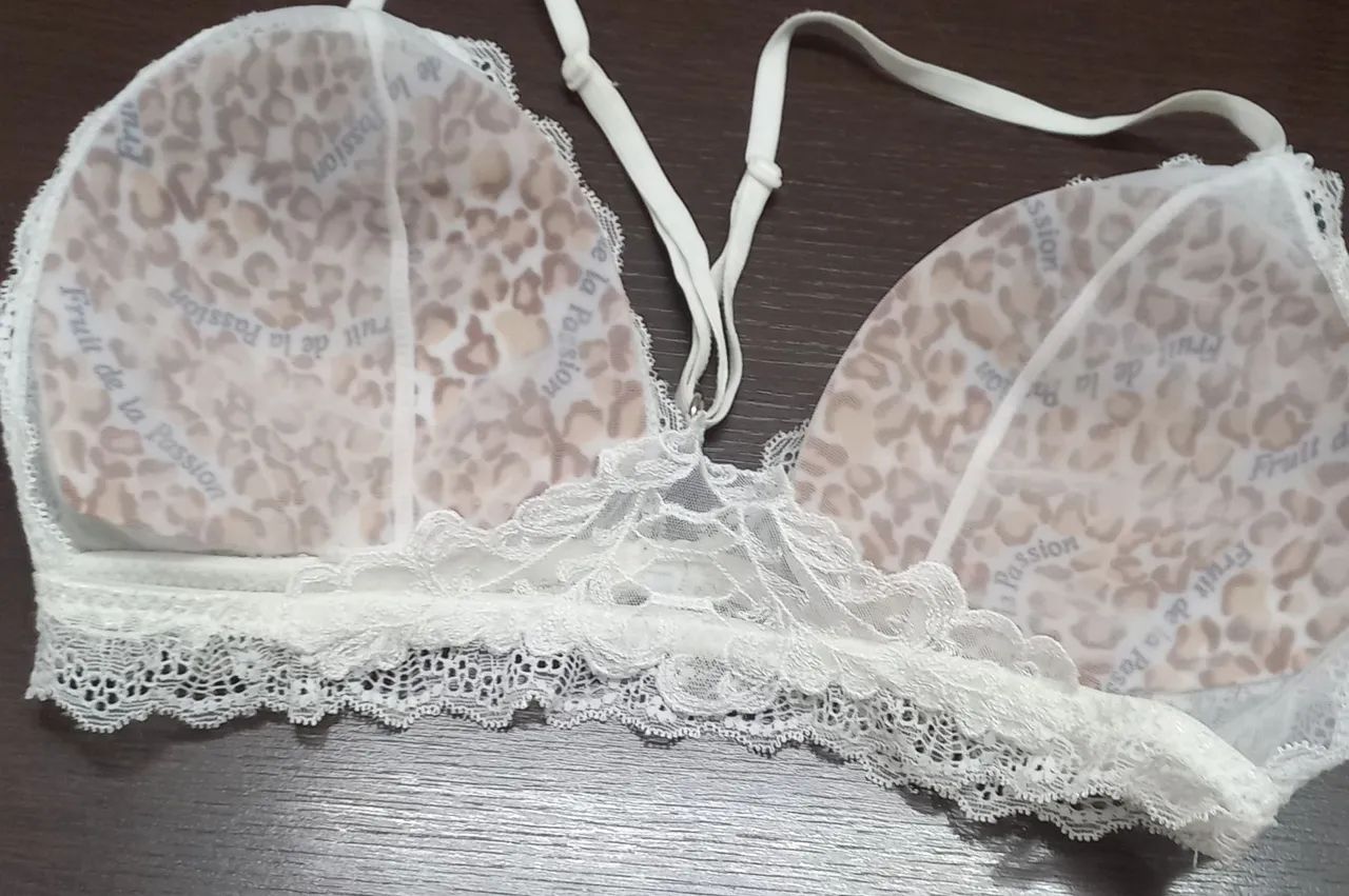 Sutiã renda branco tamanho P - Foto 2