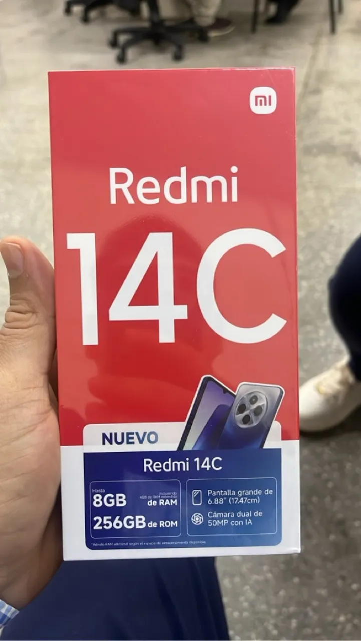 Celular na caixa