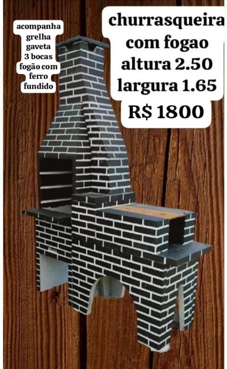 Churrasqueira de tijolo - Foto 5