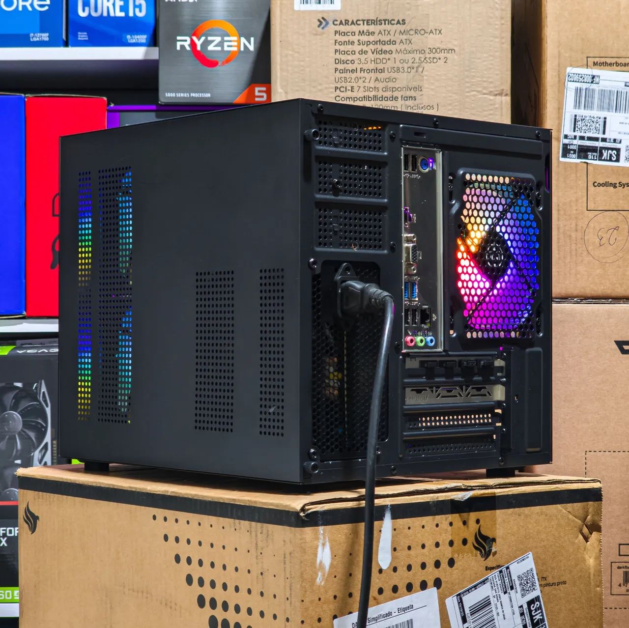 Pc gamer - Ryzen 5 5500 - 16gb ram - RX 6600 | Novo com 1 ano de garantia  - Foto 5