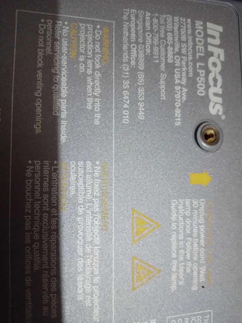 Projetor DLP - precisa de reparo, so acende o stand bay. - Foto 4