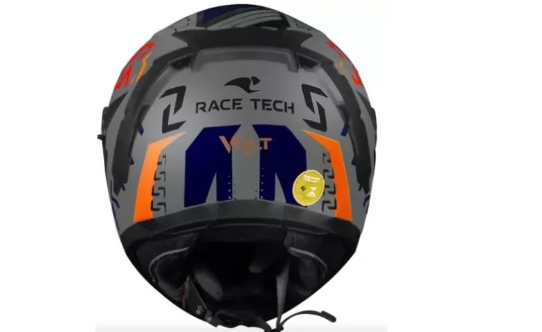Capacete Race Tech Volt Ninja Silver/blue Cinza/azul - Foto 2