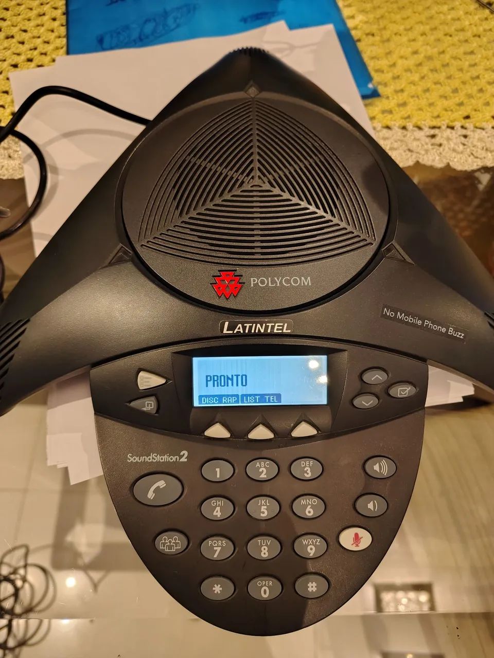 Telefone Conferência Polycom SoundStation 2 Lantitel - Caixa para Guarda - Foto 2