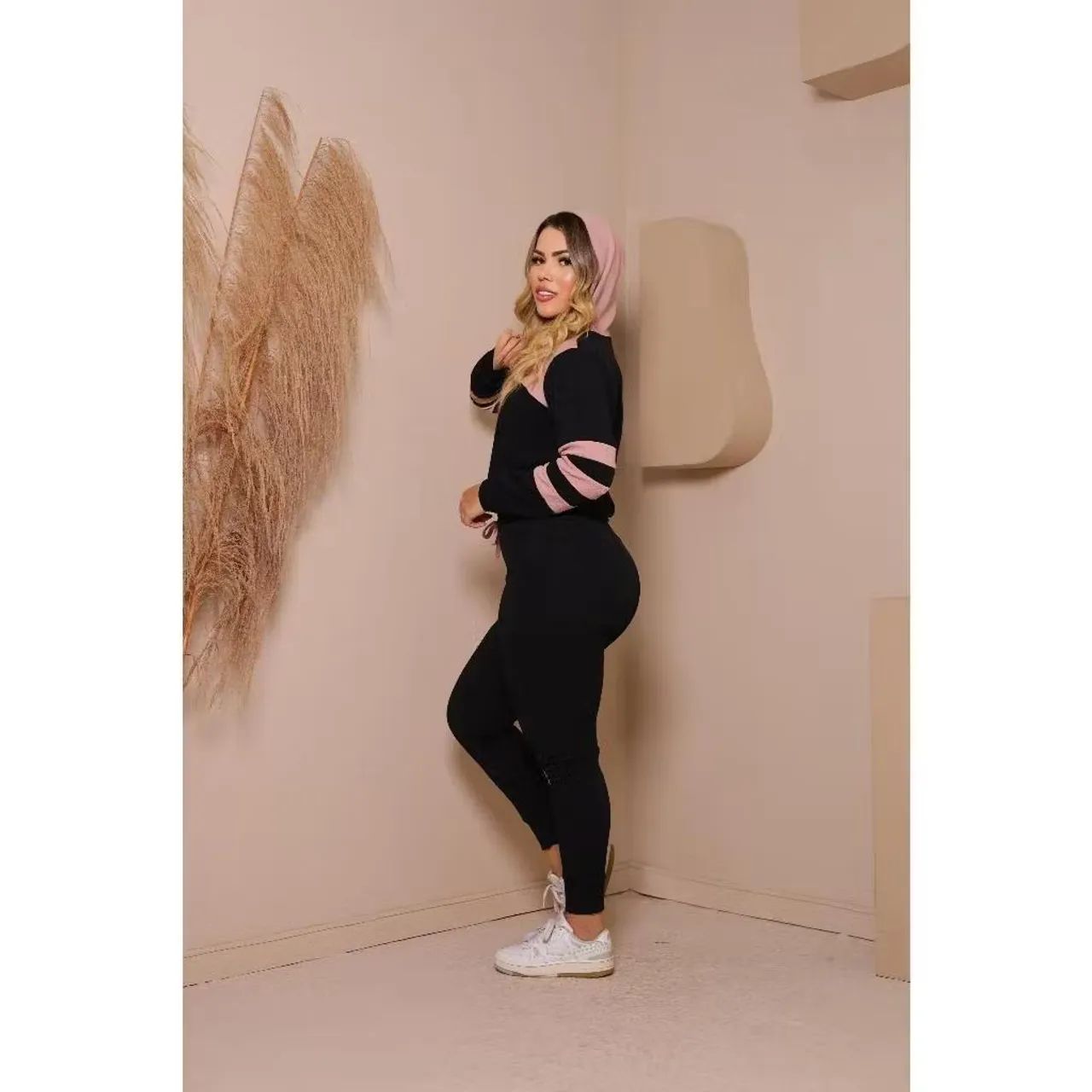 Conjunto moletom feminino blusa e calça  - Foto 3
