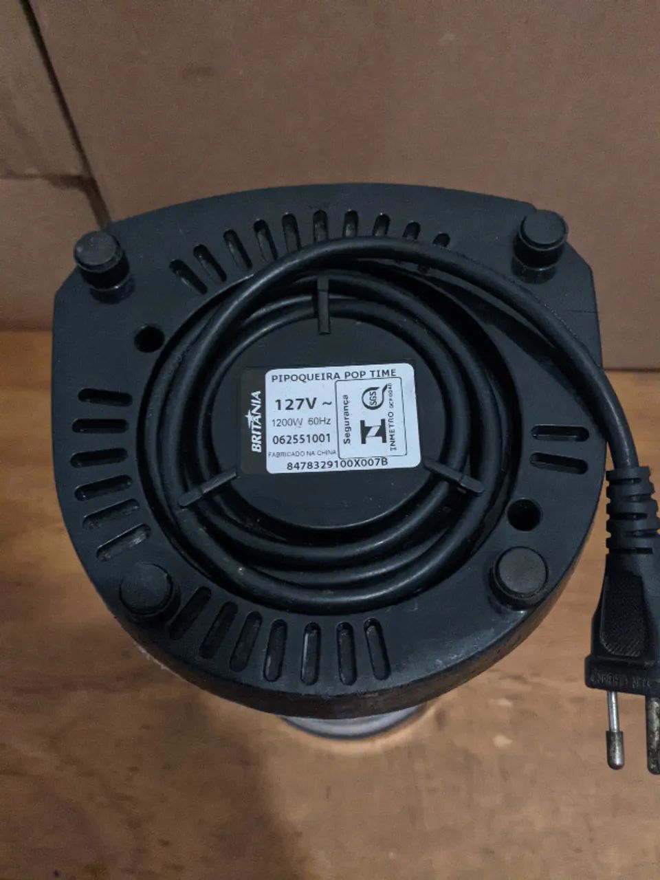 Pipoqueira Poptime Britania 1200W 127v sem detalhe - Foto 3