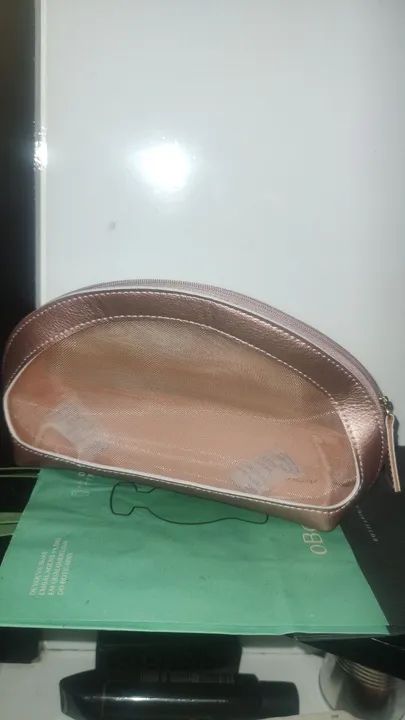 Necessaire 2 em 1 Rosa Dourada Boticario  - Foto 5