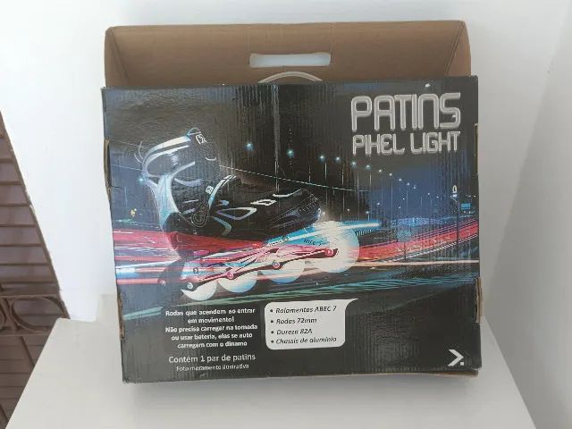 Patins Oxer Pixel Light tamanho 33-36 - Foto 4