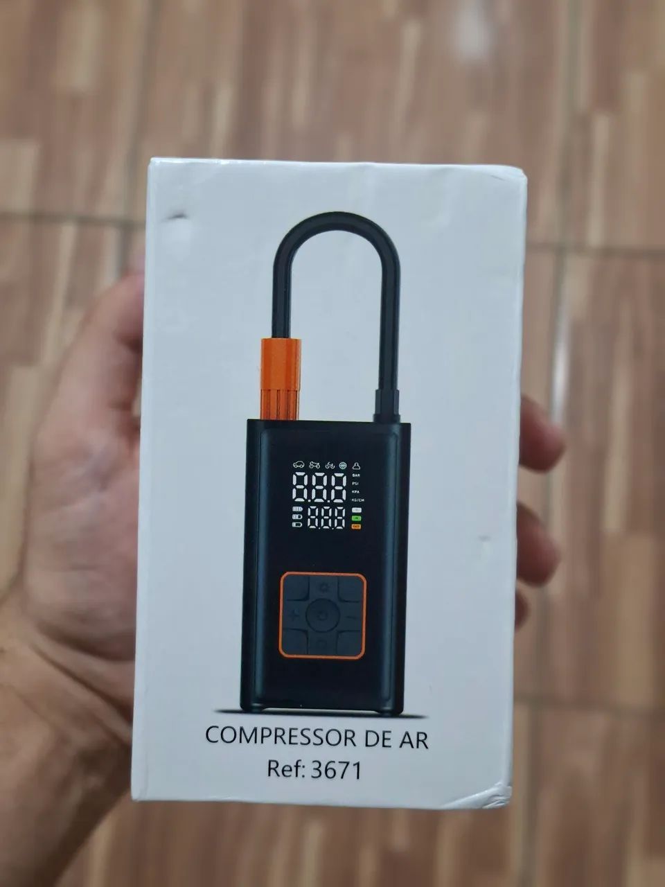 Mini Compressor Bomba De Ar Digital Portátil Sem Fio