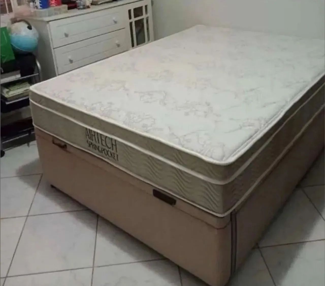 Cama Box Airtech  Spring Pocket com baú Promoção 