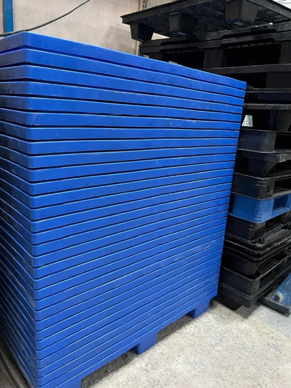 Pallet de plástico - Palete de plástico 100 x 120 cm - Foto 4