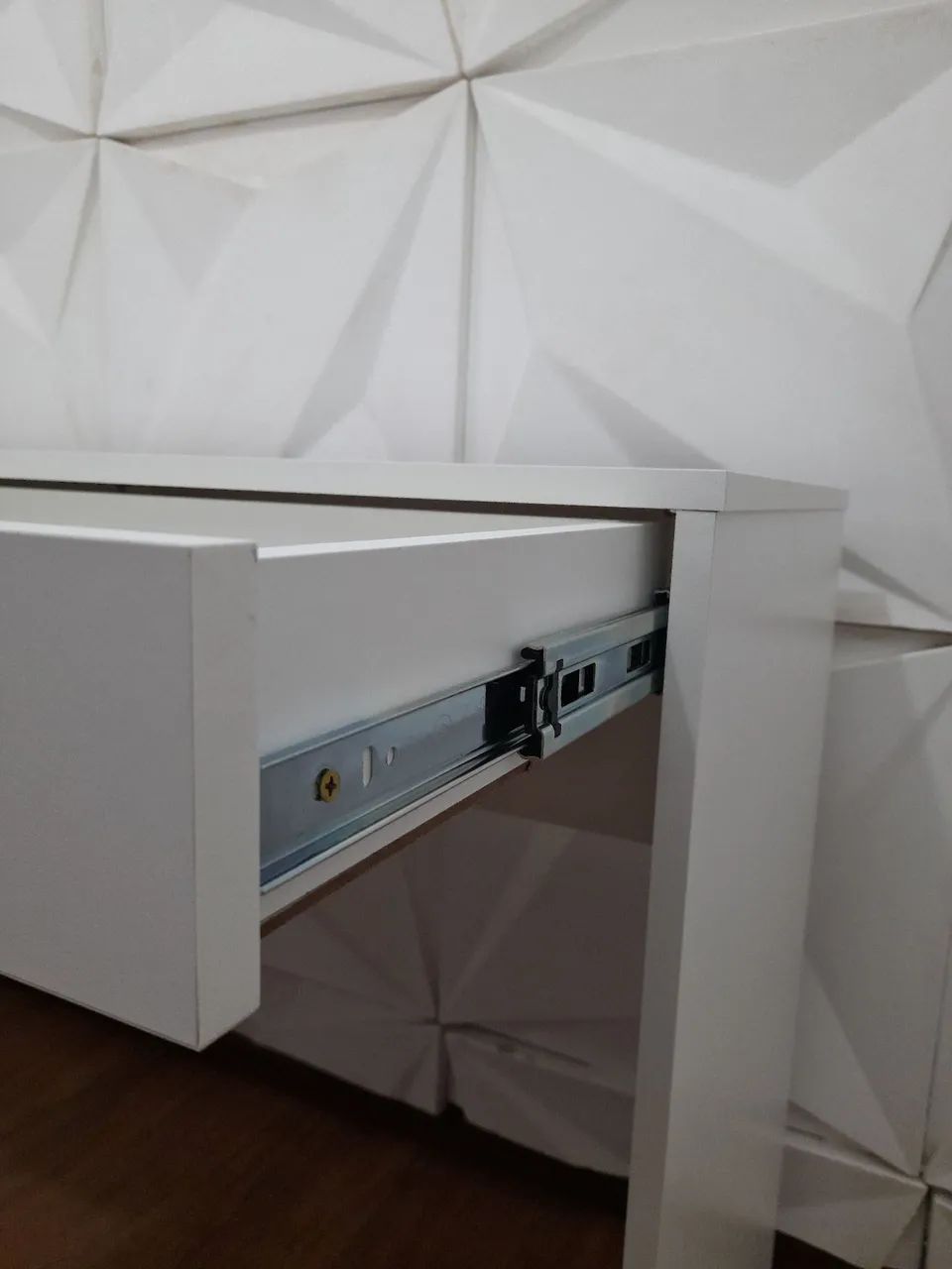 Escrivaninha Escritório 100% MDF Com 2 Gavetas - NOVA  - Foto 4