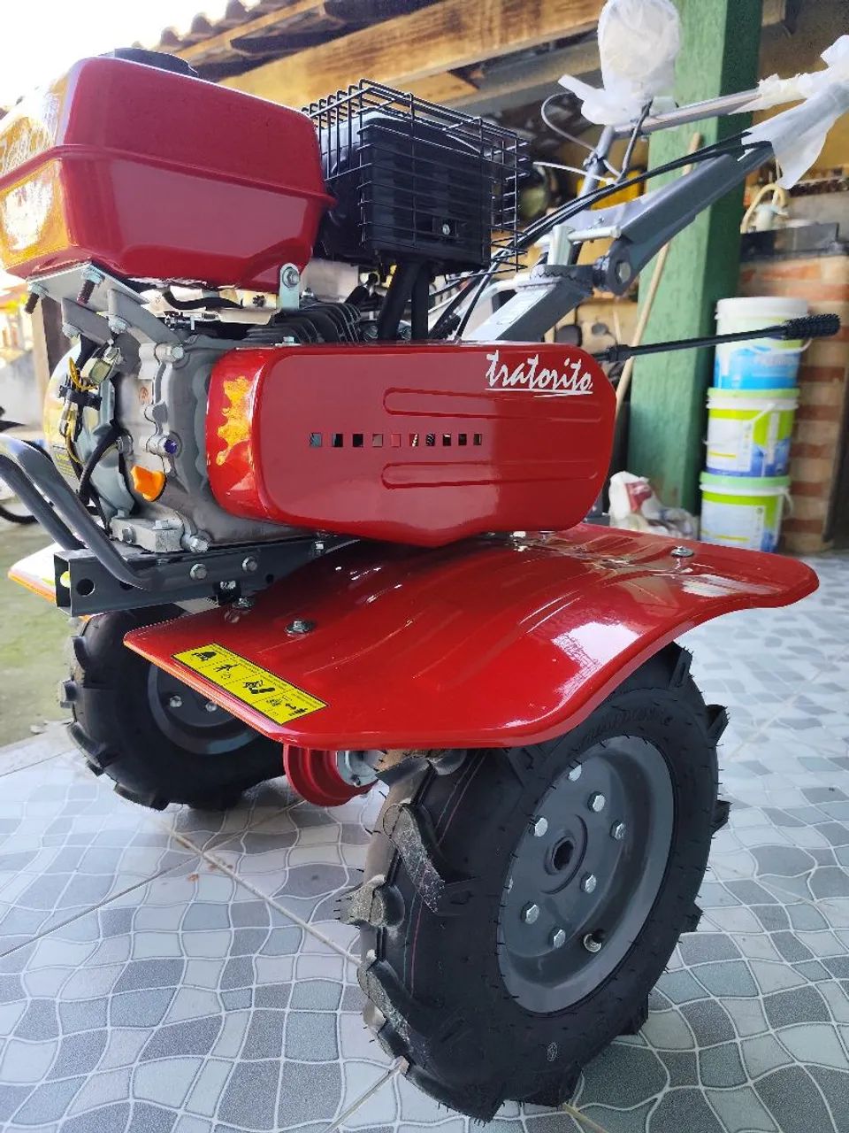 Tratorito branco 6.5 hp - Foto 3