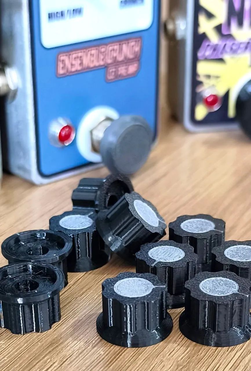 Kit Com 10 knobs para pedais inspirados em modelos boss, mxr e dod - personalizáveis  - Foto 4