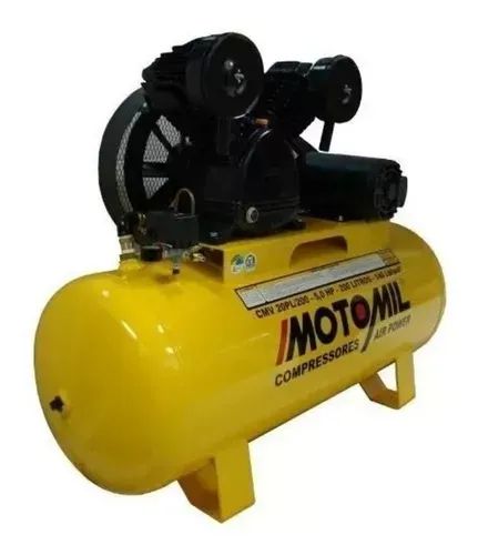 COMPRESSOR MOTOMIL CMV-20PL/200 20PES 200L AIR POWER TRIF.220/380V  - Foto 5