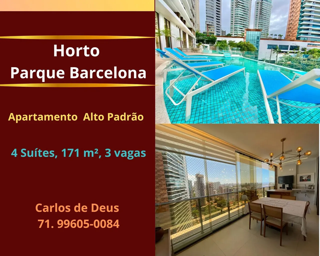Apartamento no Horto Parque Barcelona, 4 suítes, 171 m², 3 vagas, Sofisticação Exclusiva